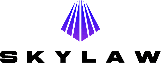 SkyLaw emblem and text logo